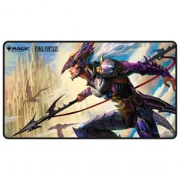 MTG FINAL FANTASY Black Stitched Playmat Premium featuring Kain, Traitorous Dragoon - Ultra PRO - FashionsVida