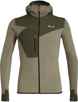 Puez 2 Dry Hood Full-Zip Herren Longsleeve, grün 48