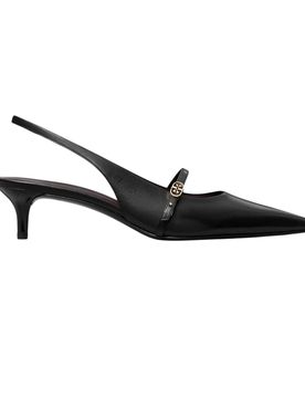 Scarpe con tacco donna - double t buckle mary jane 45mm - nero