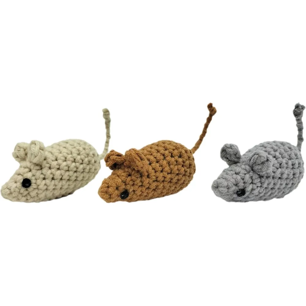 Fred & Rita - Set de juguetes Fred&Rita para gatos ratones crochet - Fred & Rita - FashionsVida