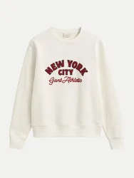 Sweatshirt mit Schriftzug Weiß 3XL
