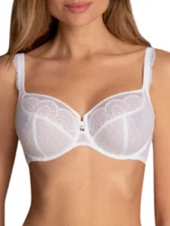 Womens Selma Underwired Full Cup Bra - White Polyamide - Size 34h