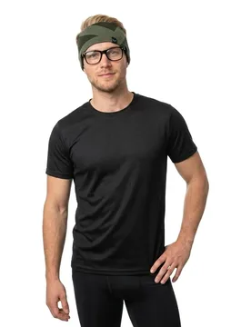 Fascia Per Capelli Pure Merino Dark Olive One Size - Salewa - FashionsVida