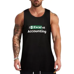 I Excel At Accounting. Hilarious Accountants Pun Related To Spreadsheets And Microsoft Excel Software. Accountant Essen Tank Top
