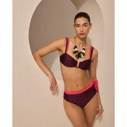 Braga alta de bikini con detalle de lazo