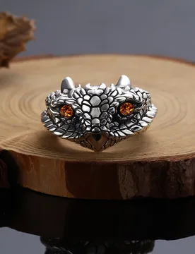 Ferocious Cobra Head Ring Dragon Snake Animal Ring Men's Rock Hip Hop Exaggerated Ring Fashion Jewelry Anillo Hombre Bijoux - Aliexpress - FashionsVida