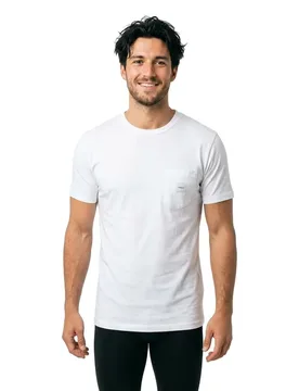 Maglietta A Maniche Corte Square Pocket White XL - Makia - FashionsVida