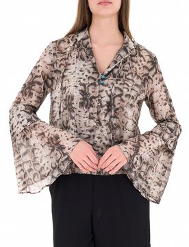Pinko Blusa in cotone MARRONE 40