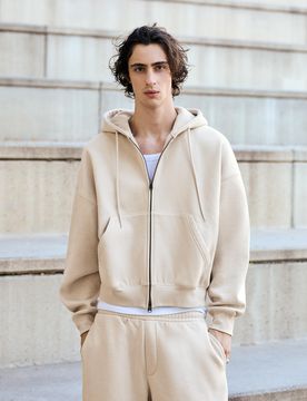 Sweat À Capuche Zippé Xl Pierre