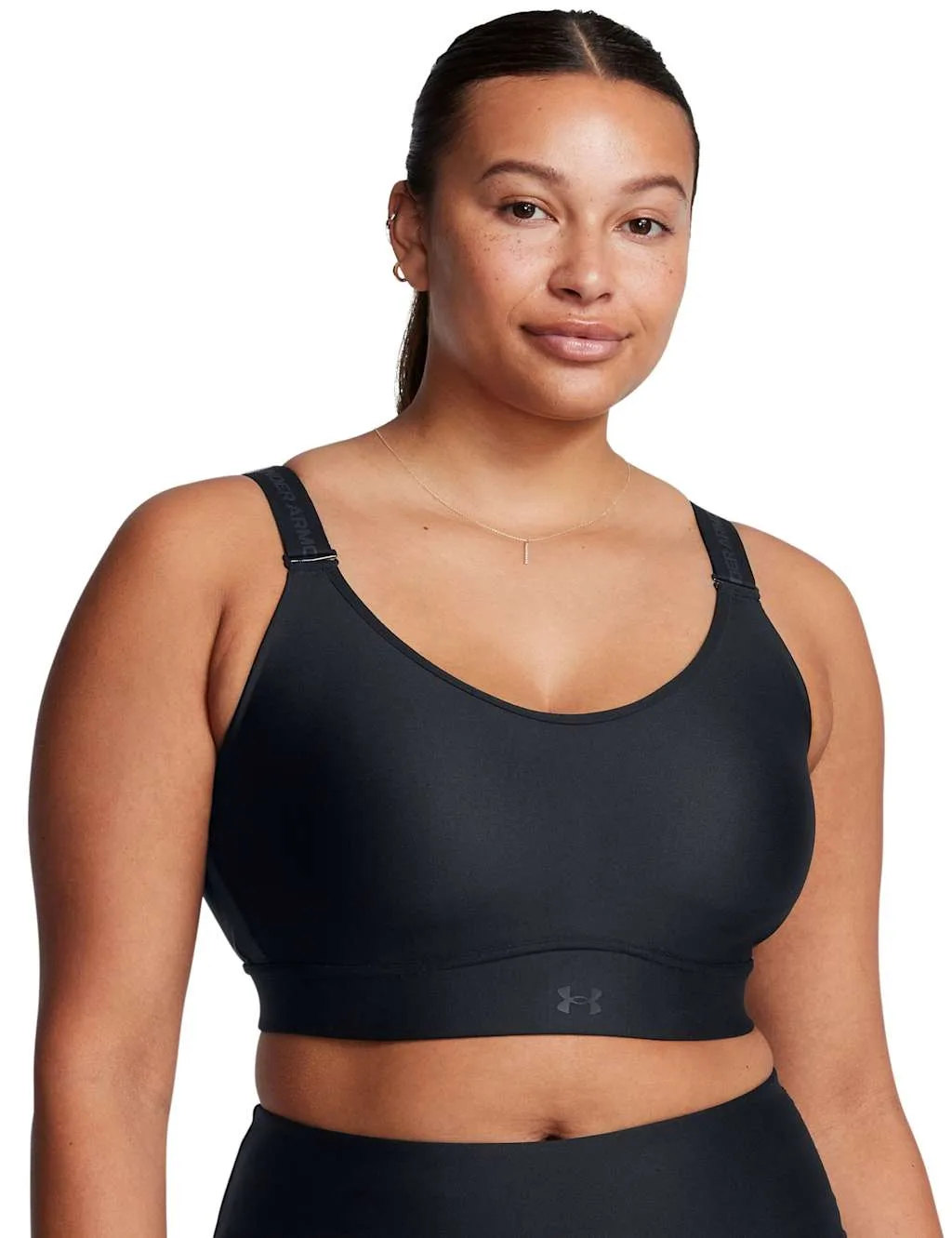 Infinity Mid 2.0 Medium Support Sports Bra (A-DD) Black/Black female - Under armour - FashionsVida