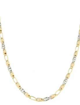 Collana Uomo Oro Giallo Bianco GL100347