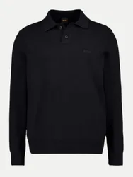Orange Pullover Asac mit Polokragen Schwarz XL