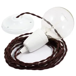 Cables Suspension Luminaire Tm13 50 Cm Brown / White One Size
