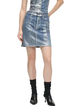 Damen Rock Azurblau 507687