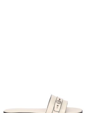 Romy Woven Leather Slider Sandal