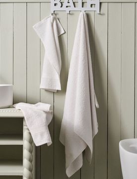 Asciugamano in cotone - bianco