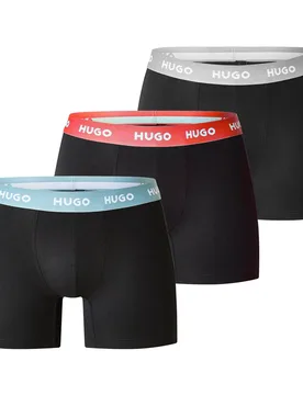 Hugo Mens Triple Pack Trunks In .Black - Size Medium - Hugo Boss - FashionsVida