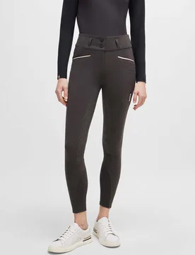 Equestrian Damen Reithose HAILEY HIGH WAIST VOLLBESATZ mole XS - BOSS - FashionsVida