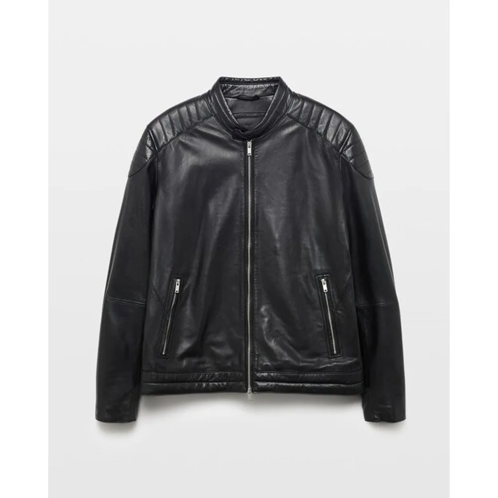 Cazadora motera hombre 100% piel - Green Coast - FashionsVida