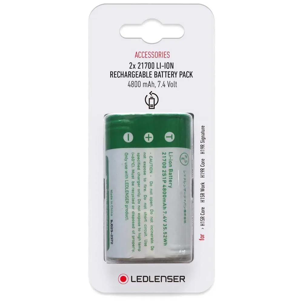 Batteria 2x21700 800mah Lithium Green - LED Lenser - FashionsVida
