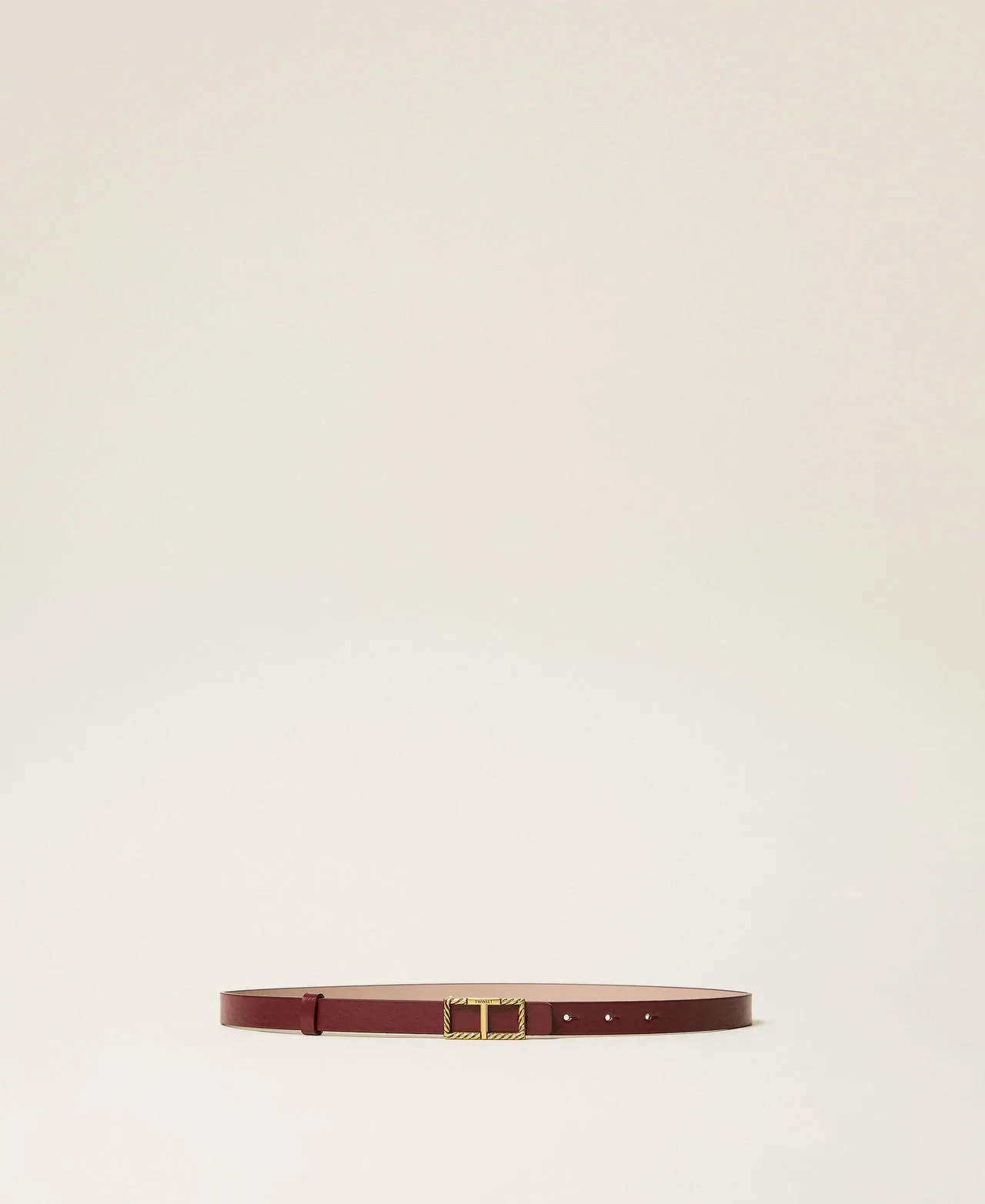 Ceinture réversible avec boucle siglée - TWINSET - FashionsVida