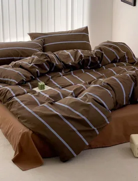 Juego de ropa de cama de 3 piezas de poliéster con estampado minimalista vintage, ropa de cama para dormitorio, juego de ropa de cama decorativa para - Shein - FashionsVida