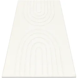 Teppiche Curvy Arches Waschbarer Teppich Weiß 11, Struktur 80x150 Cm 80x150 Cm