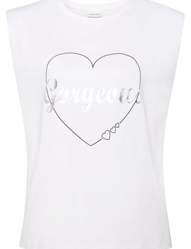LASCANA Top plata / blanco