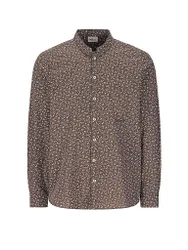 Camisa tradicional LUBASO marrón claro S