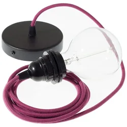 Cables Lampe Suspendue Pendel Pour Abat-jour Rc32 2 M Burgundy / Black One Size