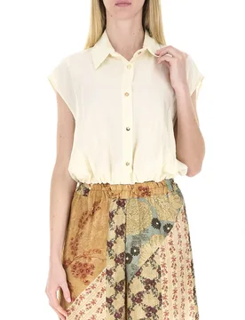 Dixie Camicia cropped BURRO S - Dixie - FashionsVida
