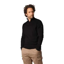 Maglione Con Mezza Zip Almanach Black XL