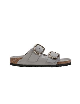 Pantoletten ARIZONA BIG BUCKLE hellgrau 36 damen
