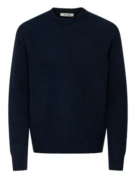 Sweatshirt - ONSJAMES RLX CREW KNIT NOOS - S bis XXL - für Männer - Größe XXL - blau - Männer - male - ONLY and SONS - FashionsVida