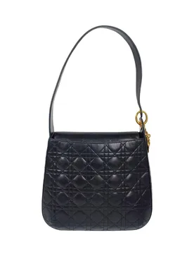 Black Cannage Hobo Bag - Dior - FashionsVida