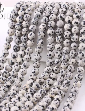 Mm Natural Round Stone Dalmatian Jasper Beads Charms Loose Blue Sodalite Bead for Jewelry Making DIY Bracelet Accessories - Aliexpress - FashionsVida