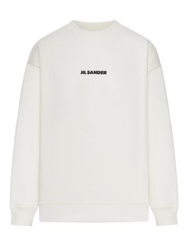 Felpa Girocollo In Cotone Con Logo