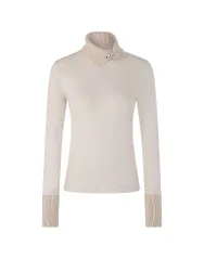 Pull à col roulé gris clair 36
