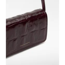 Bandolera de mujer mini mica efecto coco de piel