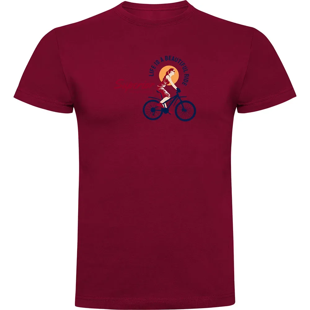 Maglietta A Maniche Corte Superior Performance Dark Red - Kruskis - FashionsVida