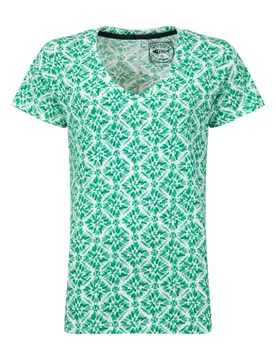 Weird Fish Merica Printed Jersey T-Shirt Size 22 - holiday-shop holiday-shop womens-summer-shop offers all-offers offers womens-2-for-40-tees offers w - Beach Glass - FashionsVida