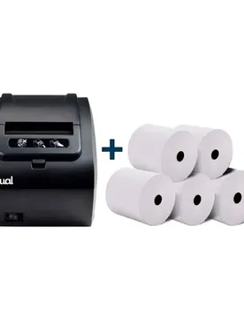 Imprimante Thermique Avec Rouleaux De Papier Tp8002 Black One Size unisex