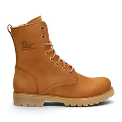 Womens Brown Waterproof Leather Warm Lace-Up Boots - Frisia-B44 - Dark Brown - Size Eu 41