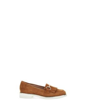 Mocassini pelle scamosciata COGNAC 40