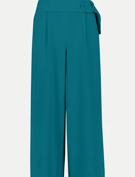 Hose 7/8 Länge mit Schnalle Blau 36 - Zero - FashionsVida