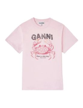 Ganni Jersey di cotone basic