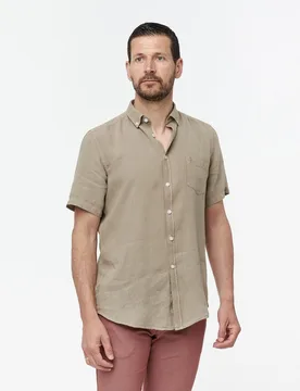 Camisa de hombre lino regular - Florentino - FashionsVida