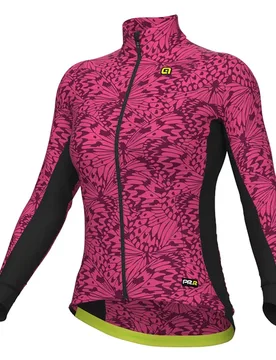 Maglia A Maniche Lunghe Pr-r Papillon Fluor Pink - Ale - FashionsVida