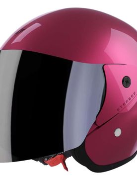 Casco Moto Jet SUN 2.0 Solid Fucsia Lucido taglia S