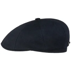 Hatteras Custer Denim Flat Cap by - navy - Size: M (56-57 cm)